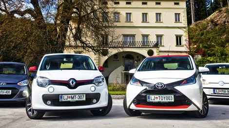 Primerjalni test: Hyundai i10, Renault Twingo, Toyota Aygo, Volkswagen Up!