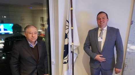 Jean Todt, predsednik FIE, in Rado Raspet, predsednik zveze AŠ2005