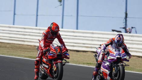 Bagnaia le teden dni po poškodbi že med najhitrejšimi
